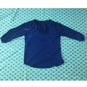 Renee C. Navy blue blouse